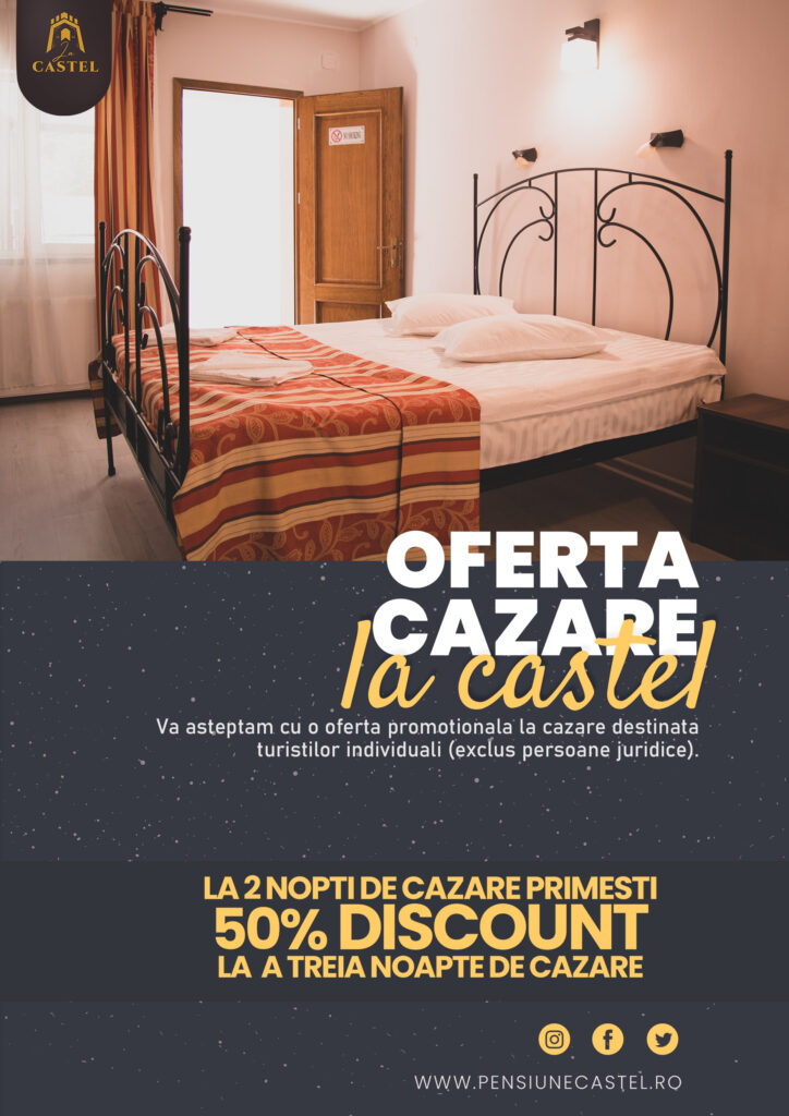 Oferta cazare la munte "La Castel" Brasov - Va asteptam cu 50% discount pentru fiecare a treia noapte de cazare rezervata.